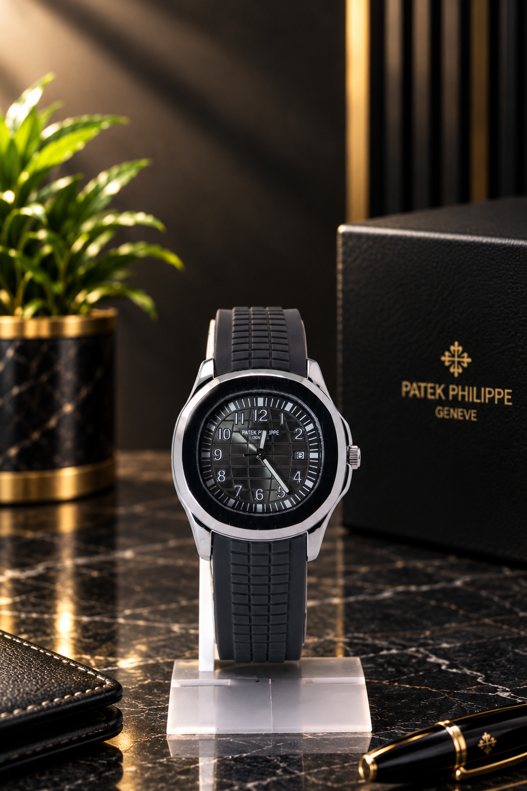 PATEK PHILIPPE integrated style men's wristwatche