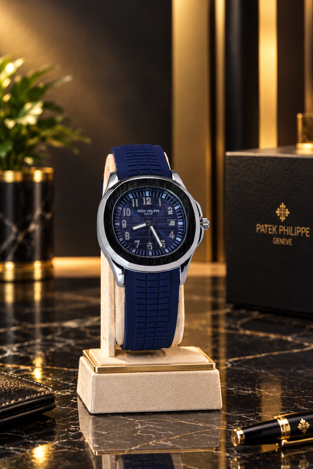PATEK PHILIPPE integrated style men's wristwatche